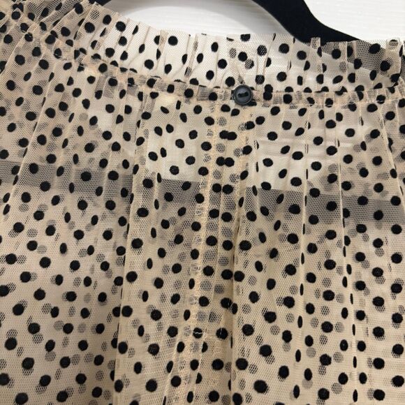 Cato Tan And Black Polka Dot Blouse Size 26/28W - Picture 6 of 9